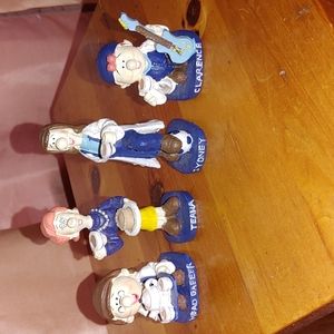 SET OF 4 TETLEY TEA PROMOTIONAL FIGURINES FROM THE 1995